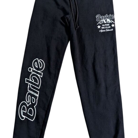 Barbie Pants - Barbie x PacSun Ski Club Black Jogger Sweatpants Women's XS NEW Alpine Lounge